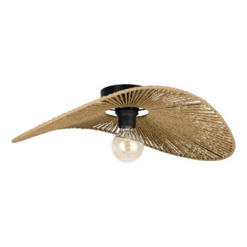 Eglo Siruela fekete-natúr mennyezeti lámpa (EG-31961) E27 1 izzós IP20