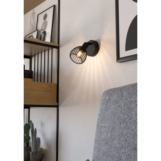 Eglo Sonnino fekete fali spotlámpa (EG-901038) E14 1 izzós IP20