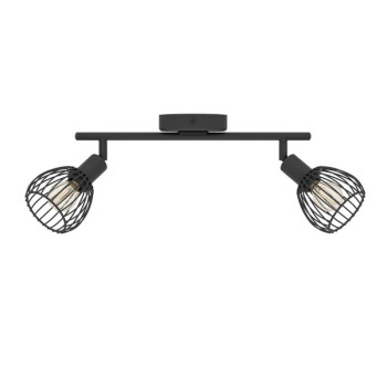 Eglo Sonnino fekete mennyezeti spotlámpa (EG-901039) E14 2 izzós IP20