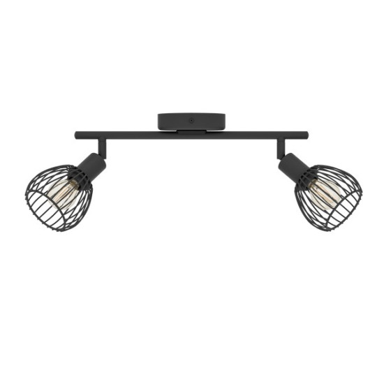 Eglo Sonnino fekete mennyezeti spotlámpa (EG-901039) E14 2 izzós IP20