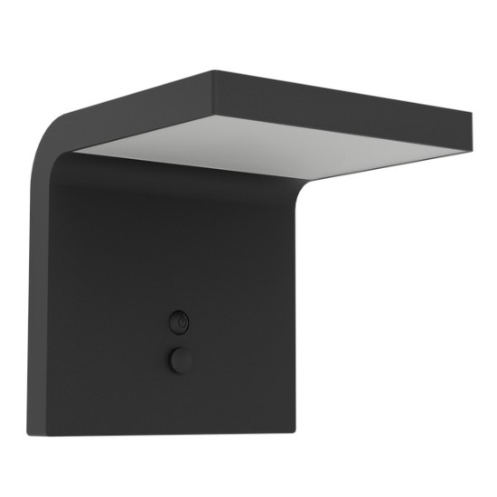 Eglo Spiante fekete LED napelemes kültéri fali lámpa (EG-901082) SOLAR-LED 1 izzós IP44