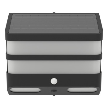 Eglo Stiappa fekete LED napelemes kültéri fali lámpa (EG-901084) SOLAR-LED 1 izzós IP44