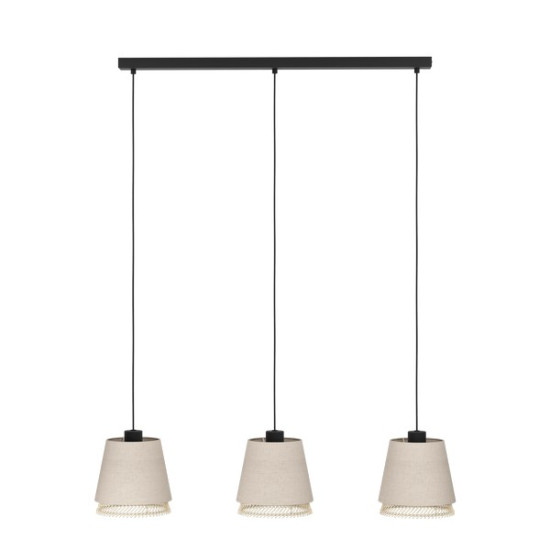 Eglo Tabley fekete függesztett lámpa (EG-43976) E27 3 izzós IP20