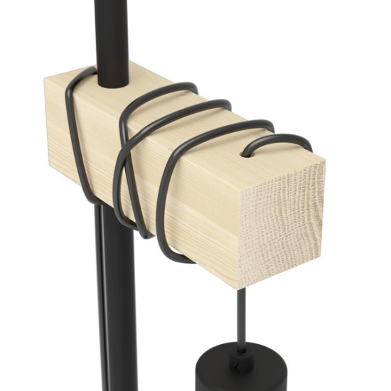 Eglo Townshend 5 natúr-fekete asztali lámpa (EG-44079) E27 1 izzós IP20