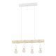 Eglo Townshend fehér-natúr függesztett lámpa (EG-43704) E27 4 izzós IP20