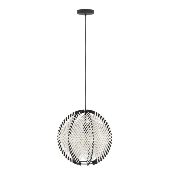 Eglo Waverton fekete függesztett lámpa (EG-44005) E27 1 izzós IP20