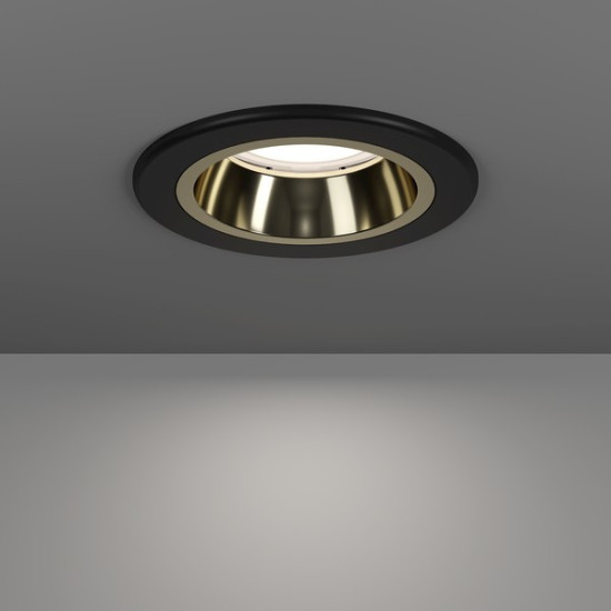 Eglo Yebra fekete fürdőszobai LED mennyezetbe építhető lámpa (EG-902296) LED 1 izzós IP44