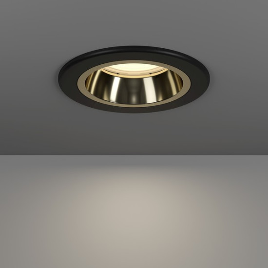 Eglo Yebra fekete fürdőszobai LED mennyezetbe építhető lámpa (EG-902296) LED 1 izzós IP44