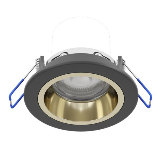 Eglo Yebra fekete fürdőszobai LED mennyezetbe építhető lámpa (EG-902296) LED 1 izzós IP44