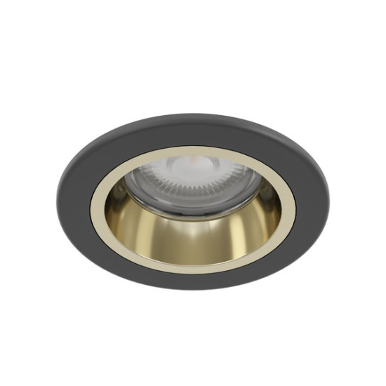 Eglo Yebra fekete fürdőszobai LED mennyezetbe építhető lámpa (EG-902296) LED 1 izzós IP44