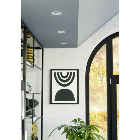 Eglo Yebra fehér fürdőszobai LED mennyezetbe építhető lámpa (EG-902297) LED 1 izzós IP44