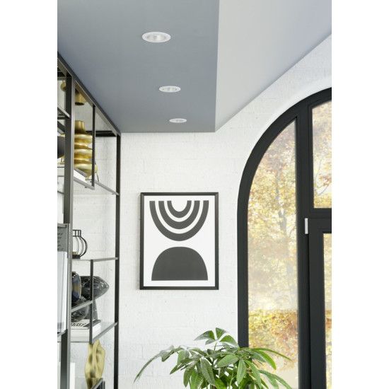 Eglo Yebra fehér fürdőszobai LED mennyezetbe építhető lámpa (EG-902297) LED 1 izzós IP44