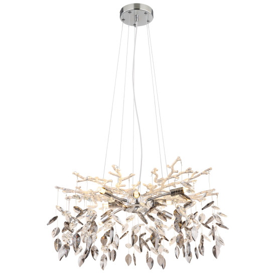 Globo Danna króm-füstszürke kristály csillár (GLO-64133-8) G9 8 izzós IP20