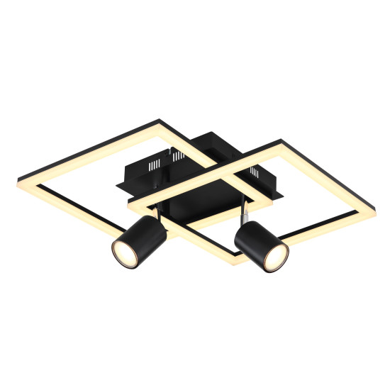 Globo Danny fekete-opál LED mennyezeti lámpa (GLO-67308-36) LED 1 izzós IP20