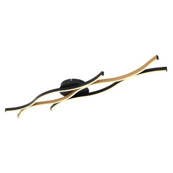 Globo Geronimo fekete-opál LED mennyezeti lámpa (GLO-67206DW) LED 1 izzós IP20