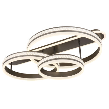 Globo Grouni szürke-fehér kristály LED mennyezeti lámpa (GLO-67314-75) LED 1 izzós IP20