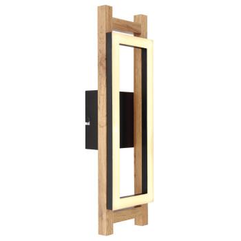 Globo Illa fekete-barna LED fali lámpa (GLO-67266W) LED 1 izzós IP20