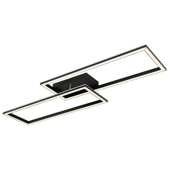 Globo Jepp fekete-opál színváltós LED mennyezeti lámpa (GLO-67278-40) LED 1 izzós IP20