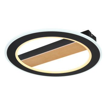 Globo Mattia fekete-opál LED mennyezeti lámpa (GLO-67268-30) LED 1 izzós IP20