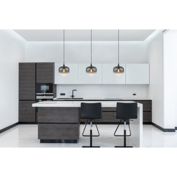 Globo Maxy fekete-füstszürke függesztett lámpa (GLO-15548H1) E27 1 izzós IP20