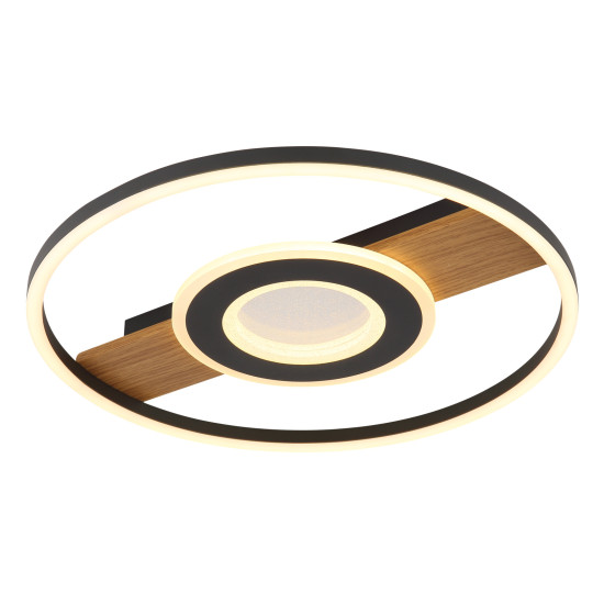 Globo Pikara barna-fekete LED mennyezeti lámpa (GLO-67323-24) LED 1 izzós IP20