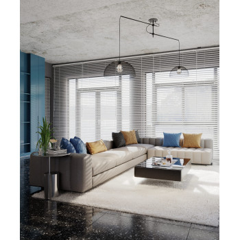 Maxlight Concept fekete függesztett lámpa (MAX-P0455) E27 2 izzós IP20