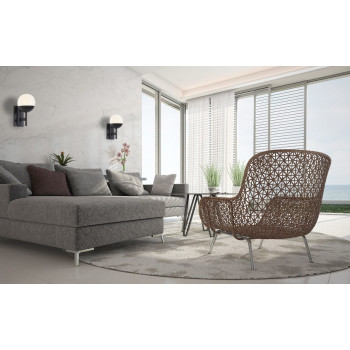 Maxlight Dallas fekete fali lámpa (MAX-W0255) E14 1 izzós IP20