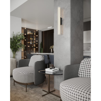 Maxlight Fayette fekete fürdőszobai LED falikar (MAX-W0365) LED 1 izzós IP44