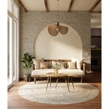 Maxlight Koshi fekete-natúr függesztett lámpa (MAX-P0498) E27 1 izzós IP20