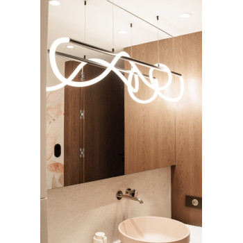 Maxlight Laguna fekete LED függesztett lámpa (MAX-P0512) LED 1 izzós IP20