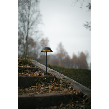 Maxlight Muffin fekete hordozható LED asztali lámpa (MAX-T0066) LED 1 izzós IP44