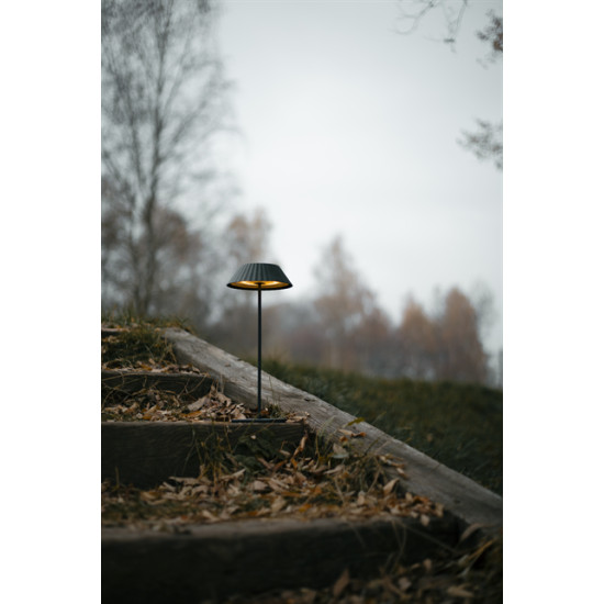 Maxlight Muffin fekete hordozható LED asztali lámpa (MAX-T0066) LED 1 izzós IP44