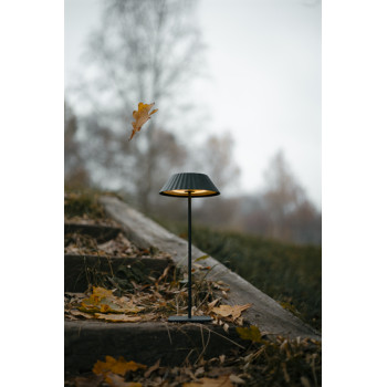 Maxlight Muffin fekete hordozható LED asztali lámpa (MAX-T0066) LED 1 izzós IP44