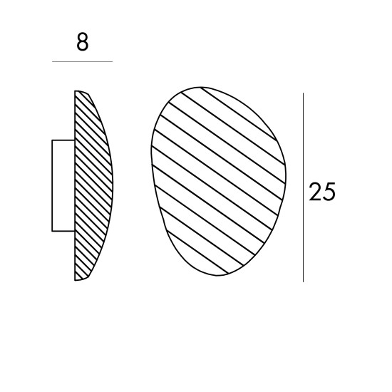 Maxlight Nuvia fehér-arany LED fali lámpa (MAX-W0396) LED 1 izzós IP20