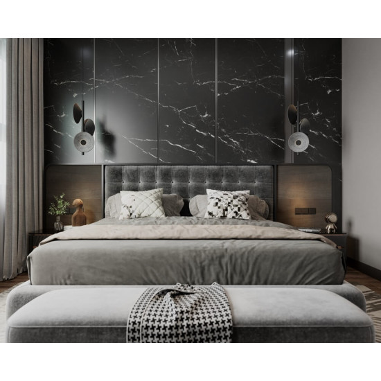 Maxlight Puro fekete-szürke LED függesztett lámpa (MAX-P0562) LED 4 izzós IP20