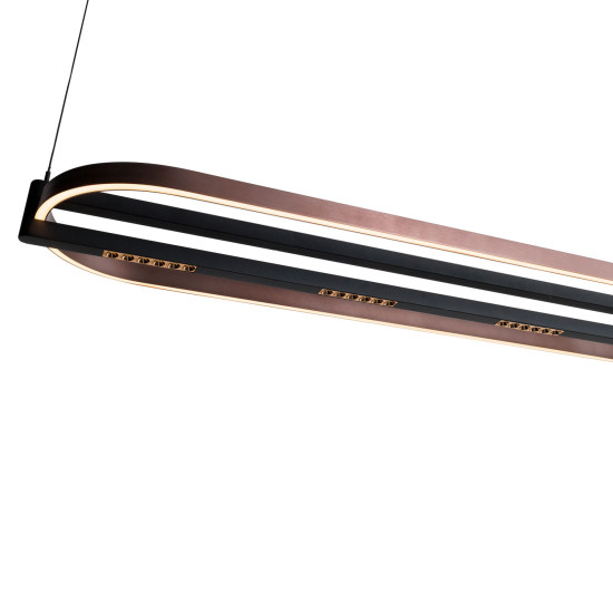 Maxlight Singapur kávébarna LED függesztett lámpa (MAX-P0553) LED 1 izzós IP20