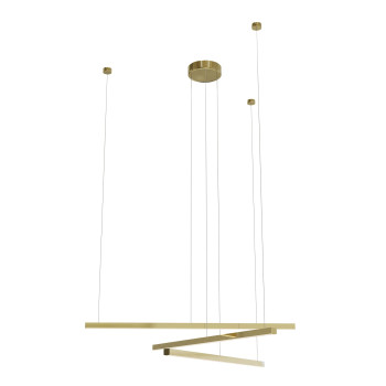 Maxlight Trio 3 csiszolt arany LED függesztett lámpa (MAX-P0474D) LED 3 izzós IP20