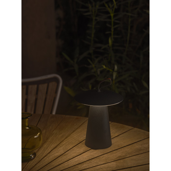 Nordlux Ara To-Go fekete kültéri hordozható LED asztali lámpa (NOR-2318245003) LED 1 izzós IP54