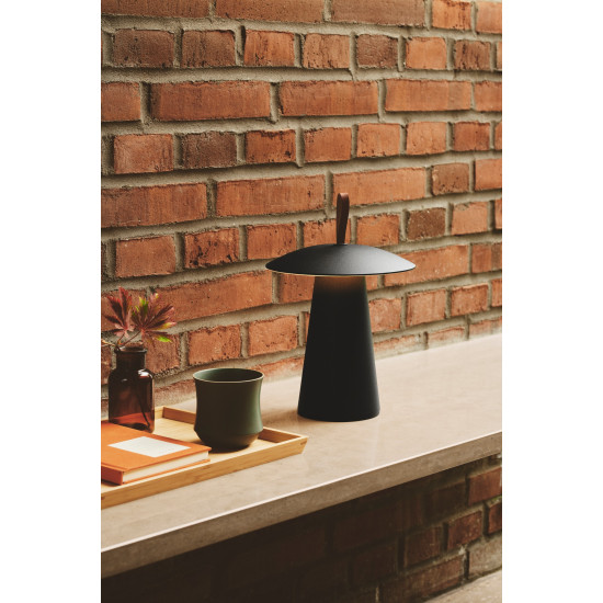 Nordlux Ara To-Go fekete kültéri hordozható LED asztali lámpa (NOR-2318245003) LED 1 izzós IP54