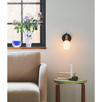 Nordlux Arild  fekete-fehér fali lámpa (NOR-2312291003) E14 1 izzós IP20