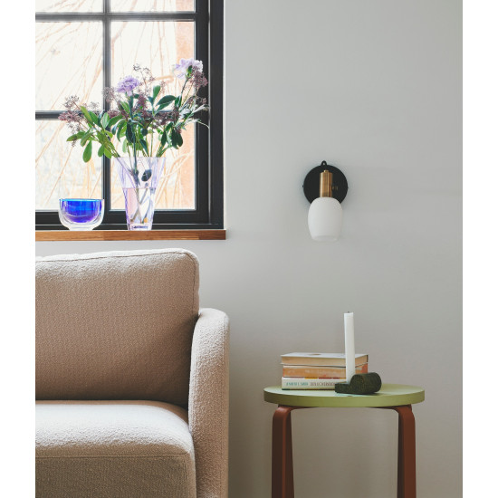 Nordlux Arild  fekete-fehér fali lámpa (NOR-2312291003) E14 1 izzós IP20