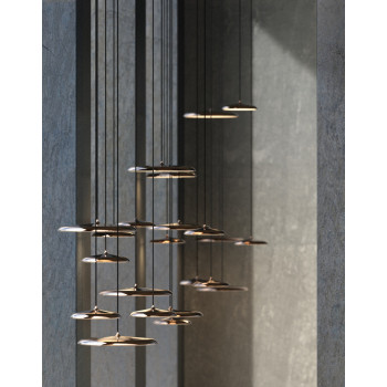 Nordlux Artist  barna LED függesztett lámpa (NOR-83083030) LED 1 izzós IP20