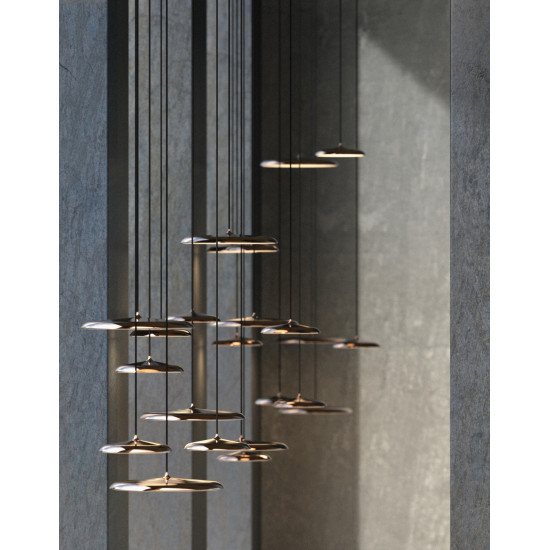 Nordlux Artist  barna LED függesztett lámpa (NOR-83083030) LED 1 izzós IP20