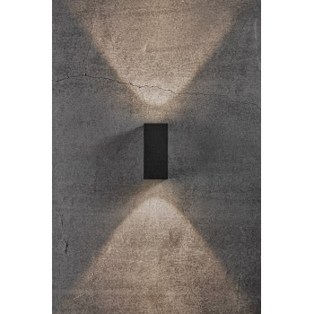 Nordlux Asbol Kubi  fekete LED vízvédett kültéri fali lámpa (NOR-2019071003) LED 1 izzós IP44