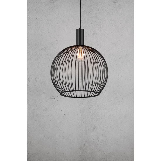 Nordlux Aver fekete függesztett lámpa (NOR-84263003) E27 1 izzós IP20