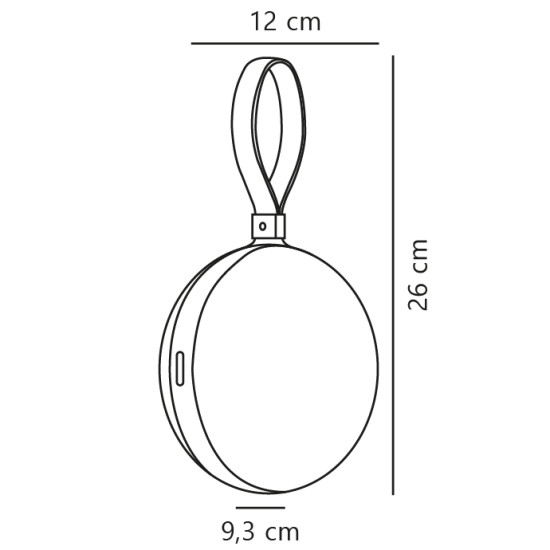 Nordlux Bring To-Go fekete-fehér kültéri hordozható LED asztali lámpa (NOR-2218013001) LED 1 izzós IP54