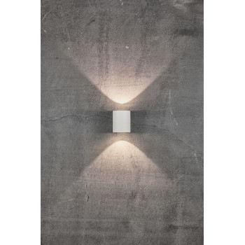 Nordlux Canto 2  fehér LED vízvédett kültéri fali lámpa (NOR-49701001) LED 1 izzós IP44