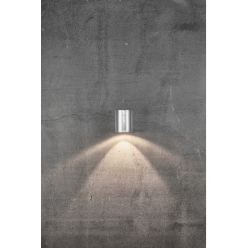 Nordlux Canto 2  ezüst LED vízvédett kültéri fali lámpa (NOR-49701031) LED 1 izzós IP44