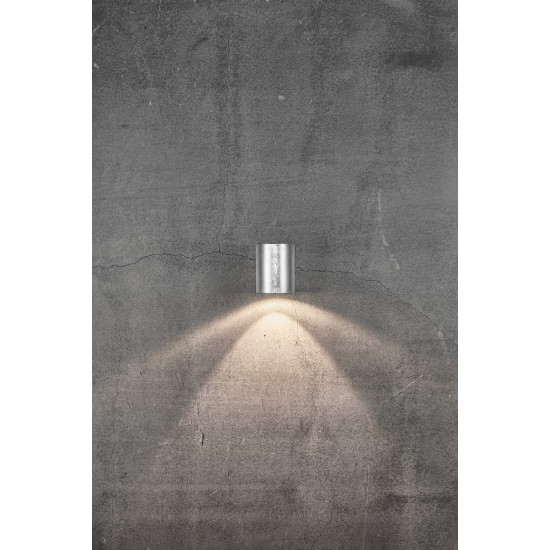 Nordlux Canto 2  ezüst LED vízvédett kültéri fali lámpa (NOR-49701031) LED 1 izzós IP44