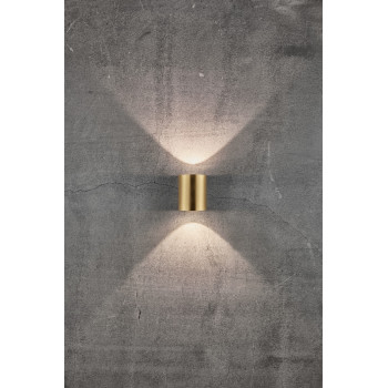 Nordlux Canto 2  arany LED vízvédett kültéri fali lámpa (NOR-49701035) LED 1 izzós IP44